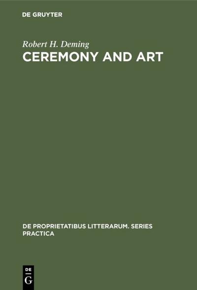 Ceremony and Art