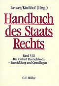 Handbuch des Staatsrechts der Bundesrepublik Deutschland VIII