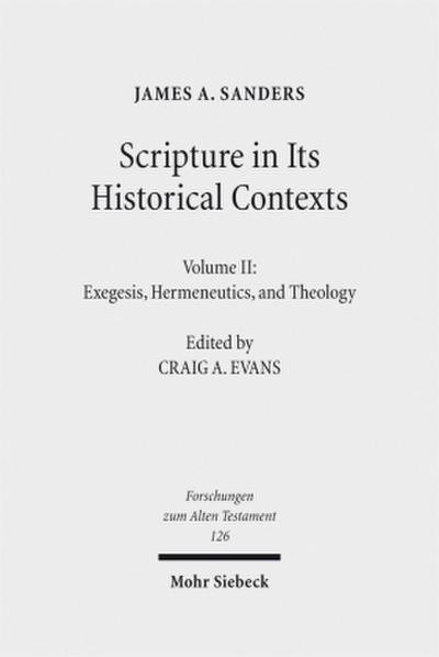 Scripture in Its Historical Contexts. Vol.2