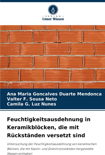 Feuchtigkeitsausdehnung in Keramikblöcken, die mit Rückständen versetzt sind