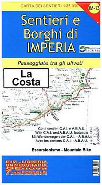EDM Wanderkarte Sentieri e Borghi di Imperia