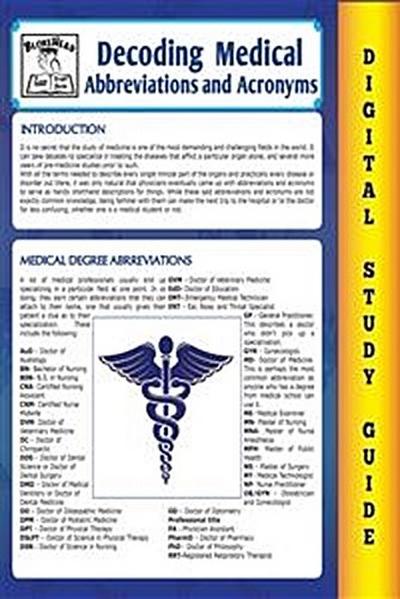 Medical Abbreviations and Acronyms (Blokehead Easy Study Guide)