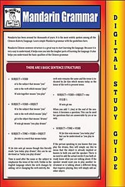 Mandarin Grammar ( Blokehead Easy Study Guide)