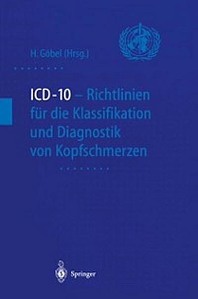 ICD-10 - Richtlinien für die Klassifikation und Diagnostik von Kopfschmerzen