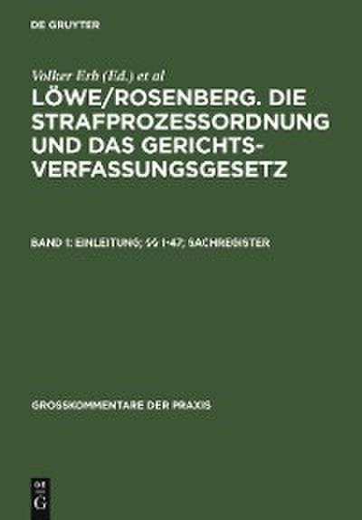 Einleitung; §§ 1-47; Sachregister