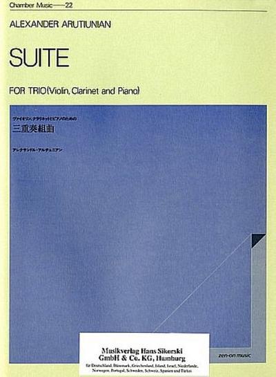Suitefür Violine, Klarinette und Klavier
