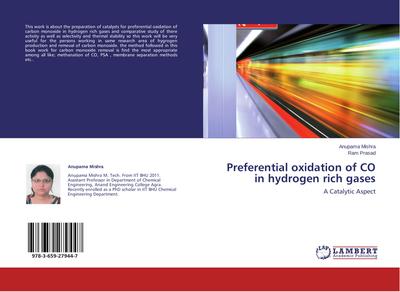 Preferential oxidation of CO in hydrogen rich gases