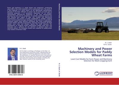 Machinery and Power Selection Models for Paddy Wheat Farms