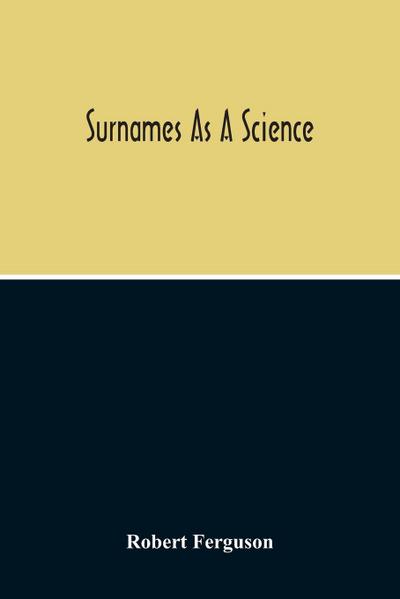 Surnames As A Science