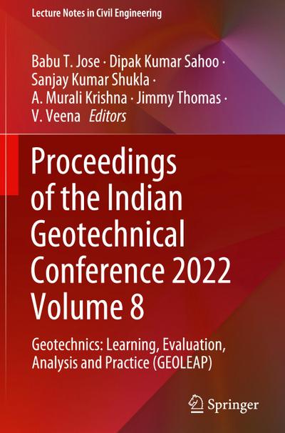 Proceedings of the Indian Geotechnical Conference 2022 Volume 8
