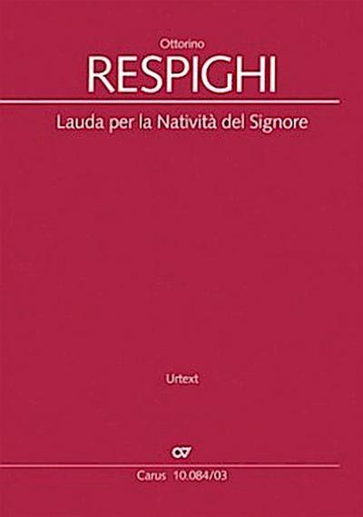 Lauda per la Natività del Signore (Klavierauszug)