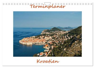 Kroatien, Terminplaner (Wandkalender 2024 DIN A4 quer), CALVENDO Monatskalender