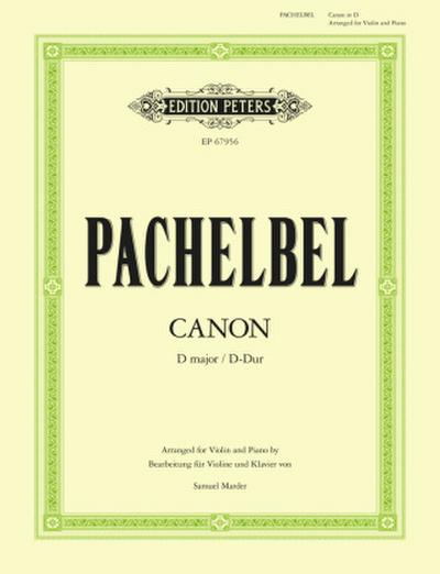 Canon in D (Arranged for Violin and Piano)
