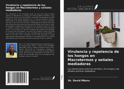 Virulencia y repelencia de los hongos en Macrotermos y señales mediadoras