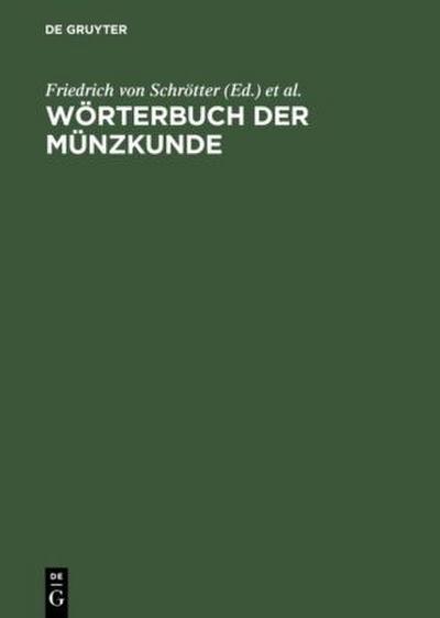 Wörterbuch der Münzkunde