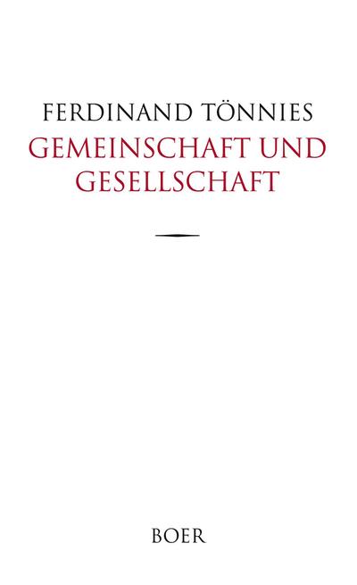 Gemeinschaft und Gesellschaft