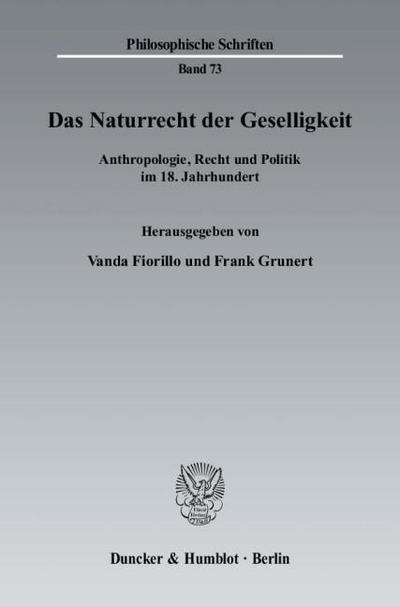 Das Naturrecht der Geselligkeit