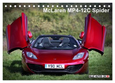 McLaren MP4-12C Spider (Tischkalender 2026 DIN A5 quer), CALVENDO Monatskalender