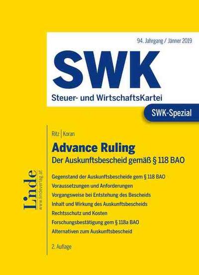 SWK-Spezial Advance Ruling