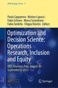 Optimization and Decision Science: Operations Rese