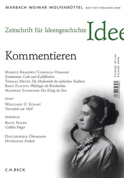 Zeitschrift für Ideengeschichte Kommentieren