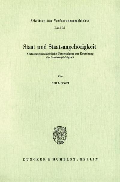 Staat und Staatsangehörigkeit.