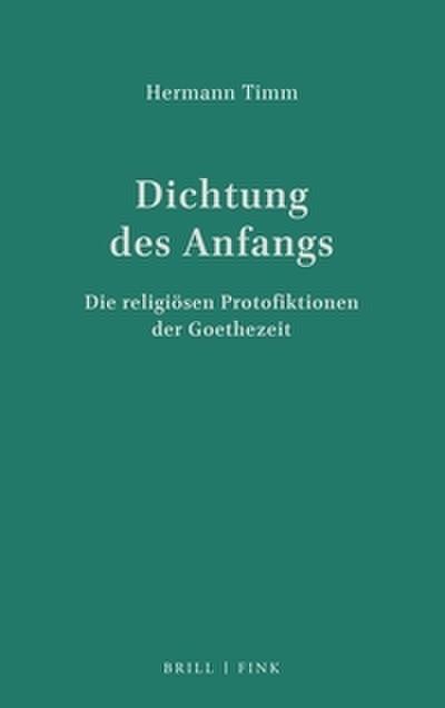 Dichtung des Anfangs