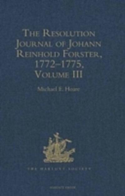 Resolution Journal of Johann Reinhold Forster, 1772-1775