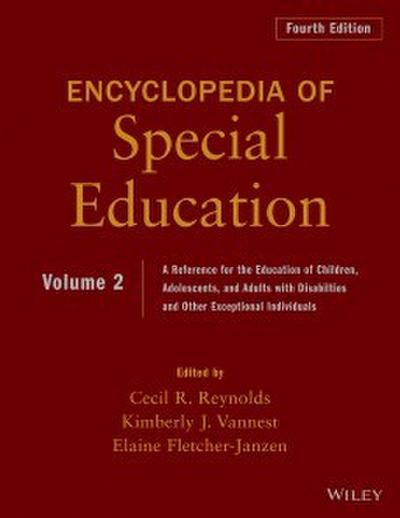 Encyclopedia of Special Education, Volume 2