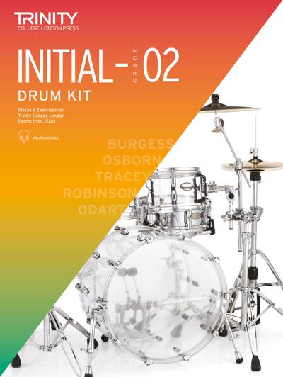 Trinity College London Drum Kit From 2020. Initial-Grade 2