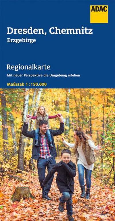 ADAC Regionalkarte 10 Dresden, Chemnitz 1:150.000