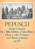 Concerto op.8,3 für 2 Blockflöten(Flöte, Oboe, Violine), 2 Oboen (Flöten