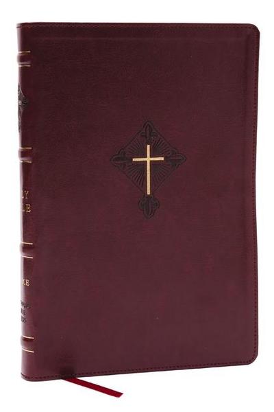 Rsv2ce, Thinline Large Print Catholic Bible, Crimson Leathersoft, Comfort Print