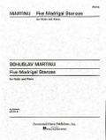 5 Madrigal Stanzas for violin and piano