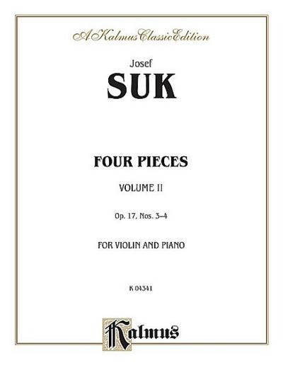 Four Pieces, Op. 17, Vol 2 (Kalmus Edition) - Josef Suk