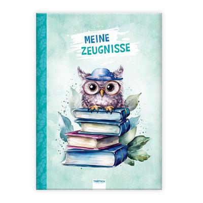 TRÖTSCH - Zeugnismappe A4 wattiert Eule