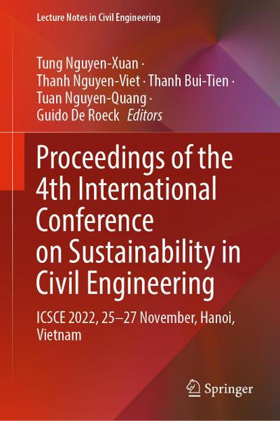 Proceedings of the 4th International Conference on Sustainability in Civil Engineering