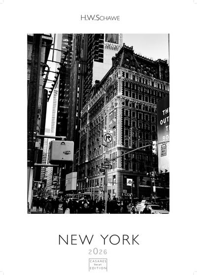 New York schwarz-weiss Kalender 2026 - Wandkalender | Fotokalender Nordamerika S 29x21cm - Eleganter Schwarz-Weiß-Print mit beeindruckenden New York City Motiven