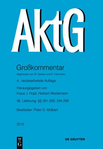 Aktiengesetz §§ 291-293, 294-299