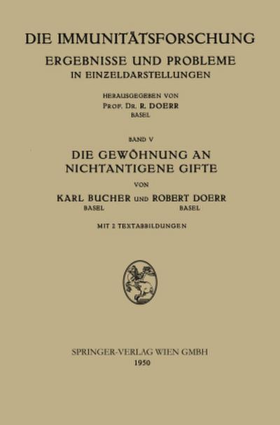 Die Gewöhnung an Nichtantigene Gifte