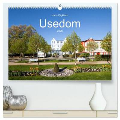 Usedom (hochwertiger Premium Wandkalender 2026 DIN A2 quer), Kunstdruck in Hochglanz