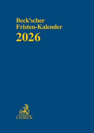 Beck’scher Fristen-Kalender 2026
