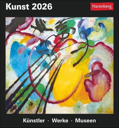 Kunst Tagesabreißkalender 2026 - Kulturkalender - Künstler, Werke, Museen