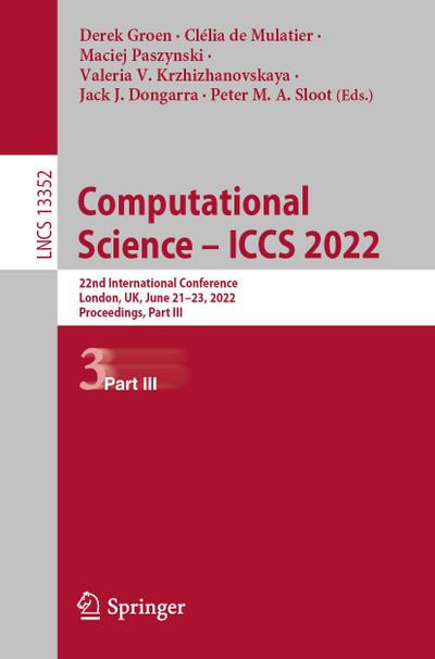 Computational Science - ICCS 2022