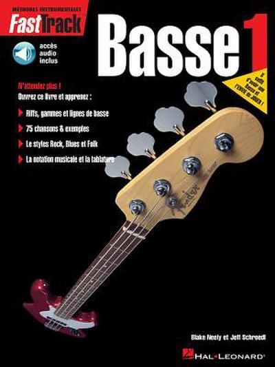 Fasttrack Bass Method - Book 1 - French Edition Book/Online Audio