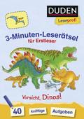 Duden Leseprofi - 3-Minuten-Leserätsel für Erstleser: Vorsicht, Dinos!