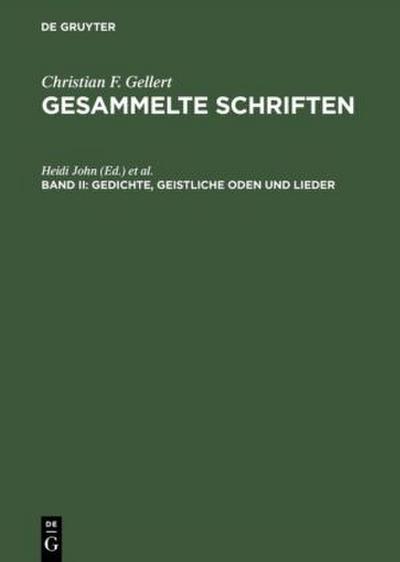 Gedichte, Geistliche Oden und Lieder