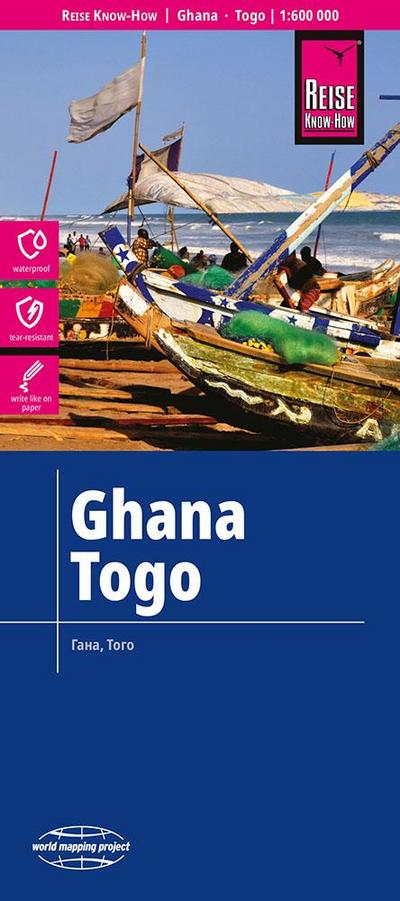 Reise Know-How Landkarte Ghana, Togo (1:600.000)