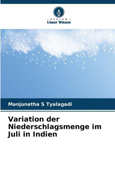 Variation der Niederschlagsmenge im Juli in Indien