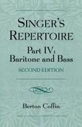The Singer’s Repertoire, Part IV